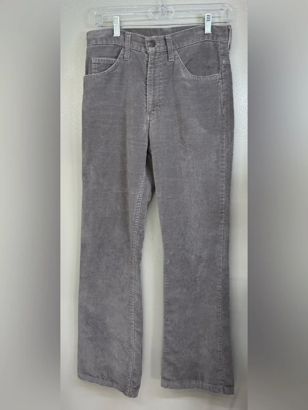 Vintage Levi's Men's Corduroy Pants in Light Gray W29 L32